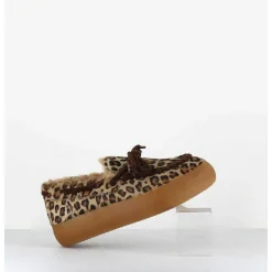 Mocassins Sneakers Poulain Imprime Leopard - 50946 027 Leopardo