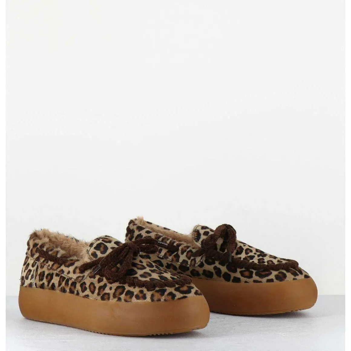 Mocassins Sneakers Poulain Imprime Leopard - 50946 027 Leopardo