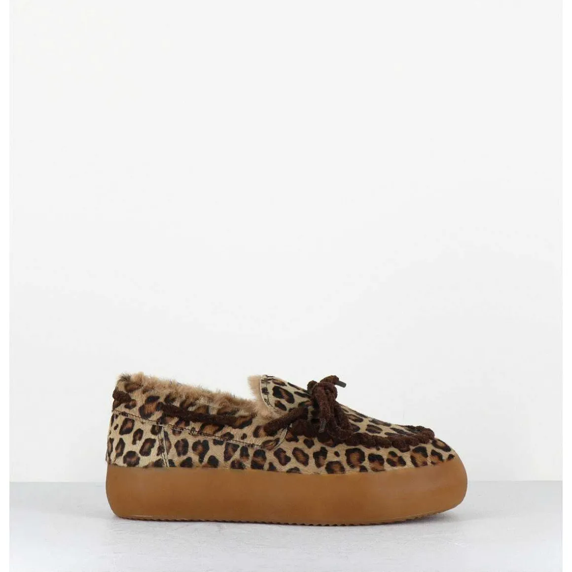 Mocassins Sneakers Poulain Imprime Leopard - 50946 027 Leopardo
