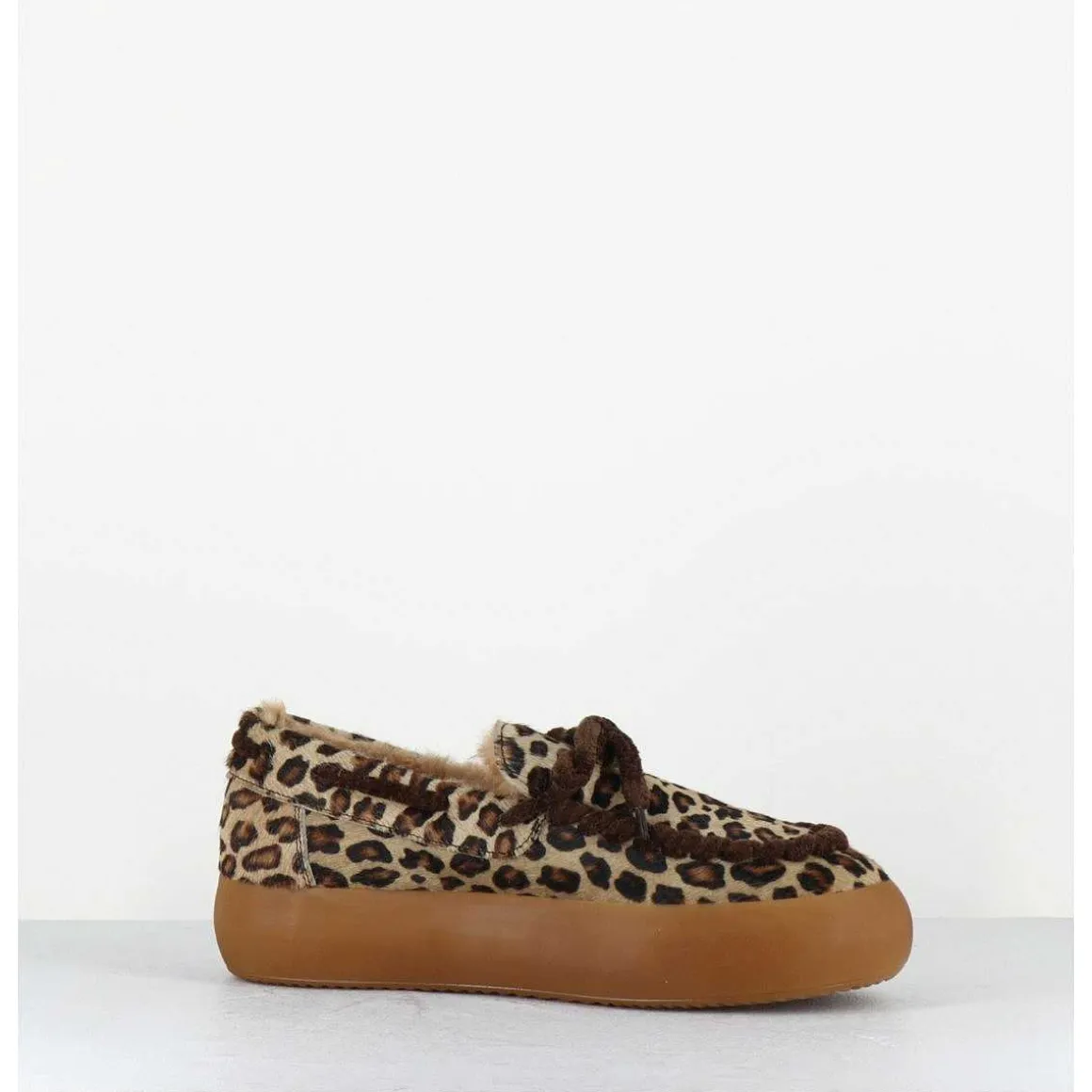 Mocassins Sneakers Poulain Imprime Leopard - 50946 027 Leopardo