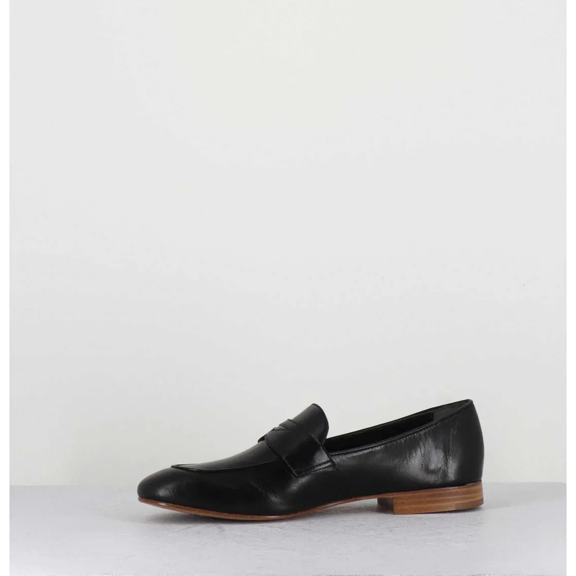 Mocassins Souples En Cuir Noir - N126 Nero
