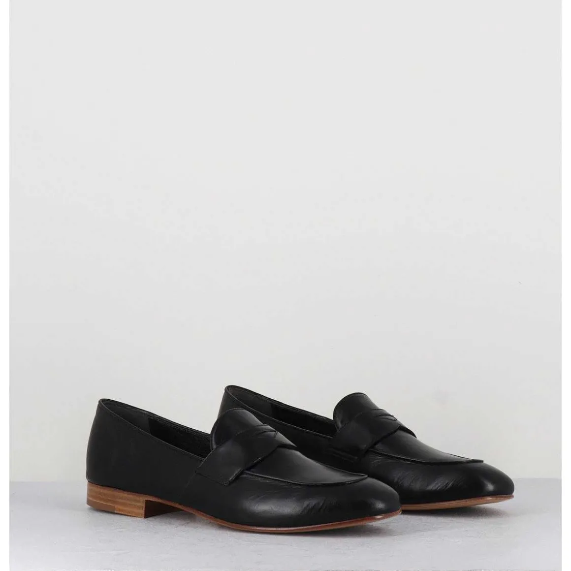 Mocassins Souples En Cuir Noir - N126 Nero