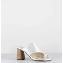 Mules A Talon Entre-Doigts Naplak Blanc - Maya01 Magma Ivory