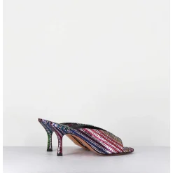 Mules A Taon Disco Print 80S - Sosta Tennis Nero
