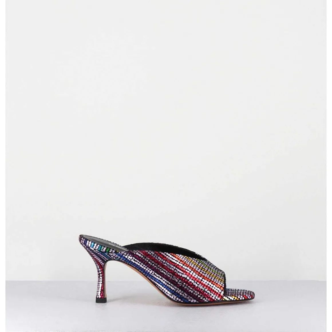Mules A Taon Disco Print 80S - Sosta Tennis Nero