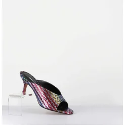 Mules A Taon Disco Print 80S - Sosta Tennis Nero