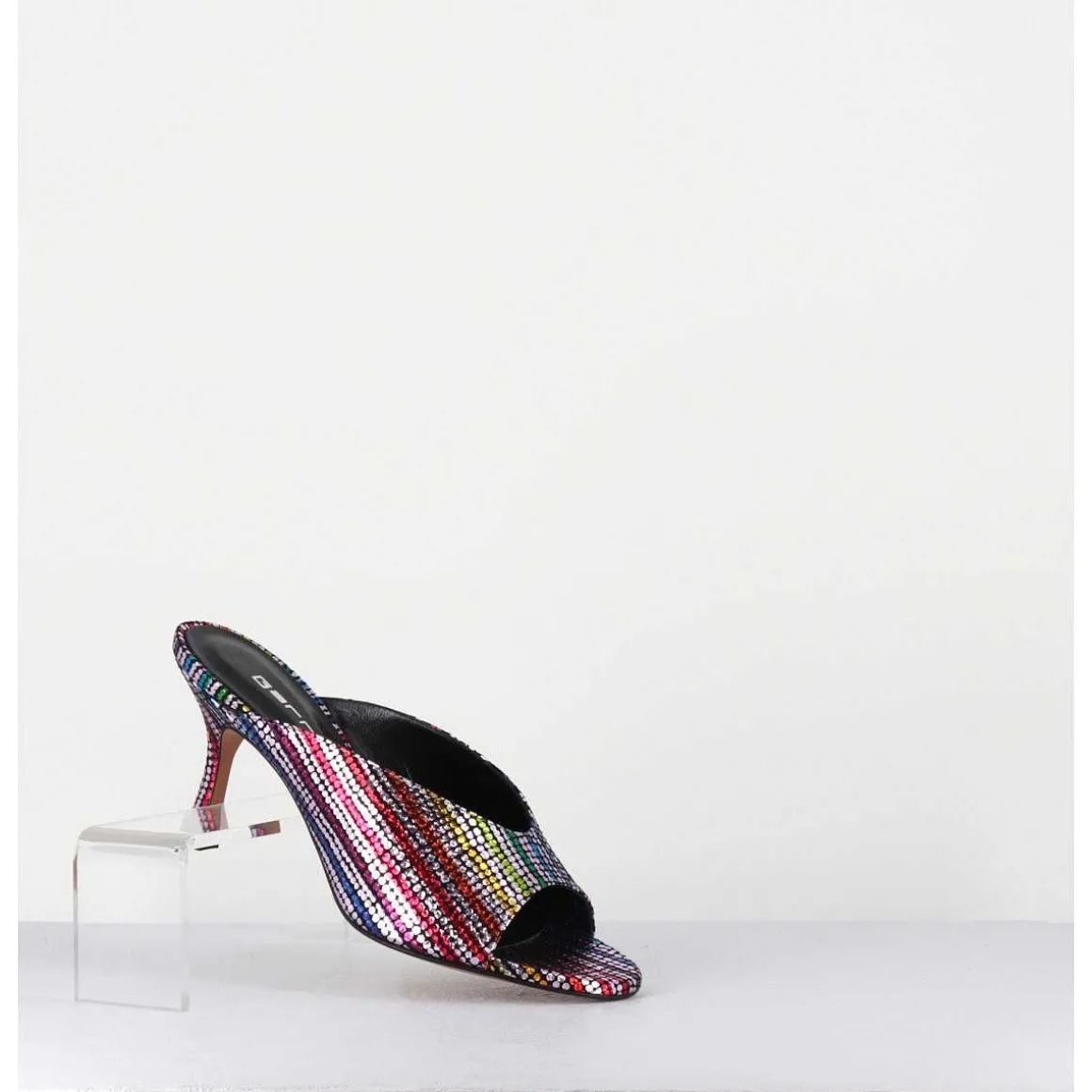 Mules A Taon Disco Print 80S - Sosta Tennis Nero