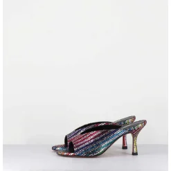 Mules A Taon Disco Print 80S - Sosta Tennis Nero
