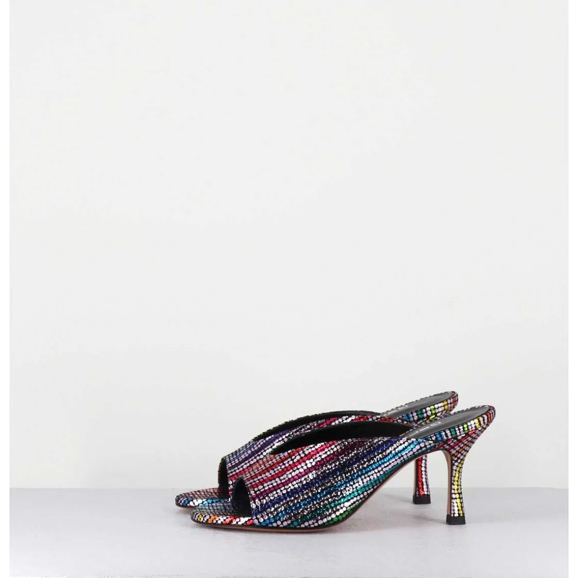 Mules A Taon Disco Print 80S - Sosta Tennis Nero