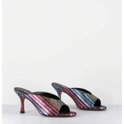 Mules A Taon Disco Print 80S - Sosta Tennis Nero
