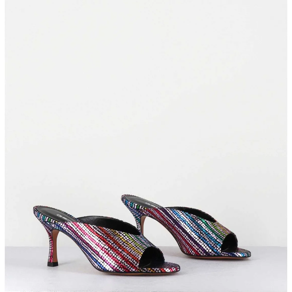 Mules A Taon Disco Print 80S - Sosta Tennis Nero