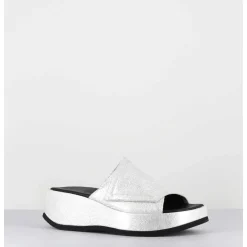 Mules Compensees Asymetriques Naplak Blanc - Galau Magma Ivory