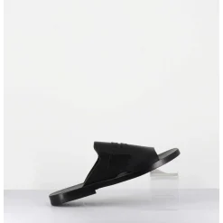 Mules Plates En Cuir Lisse Noir - Reisand Tucson Nero