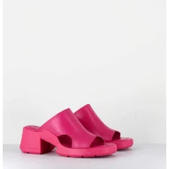 Mules 90S Cuir Rose & Surpiqures - Tawny Pink Mules