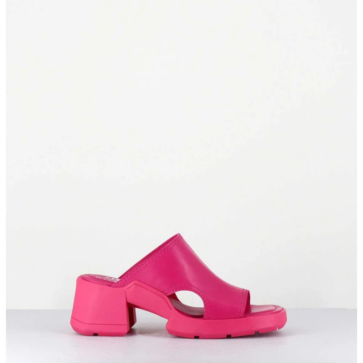 Mules 90S Cuir Rose & Surpiqures - Tawny Pink Mules