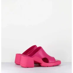 Mules 90S Cuir Rose & Surpiqures - Tawny Pink Mules