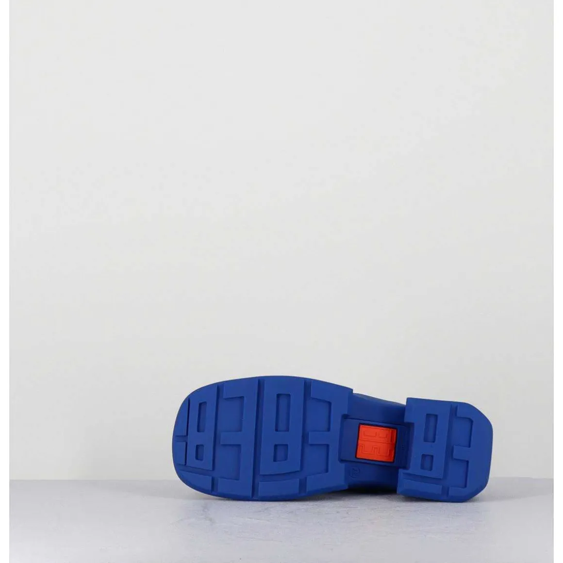 Mules 90S Cuir Vernis Bleu & Surpiqures - Tawny Blue Mules