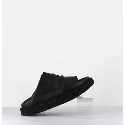 Mules Semelle Legere En Cuir Noir - 3383 Gas Nero