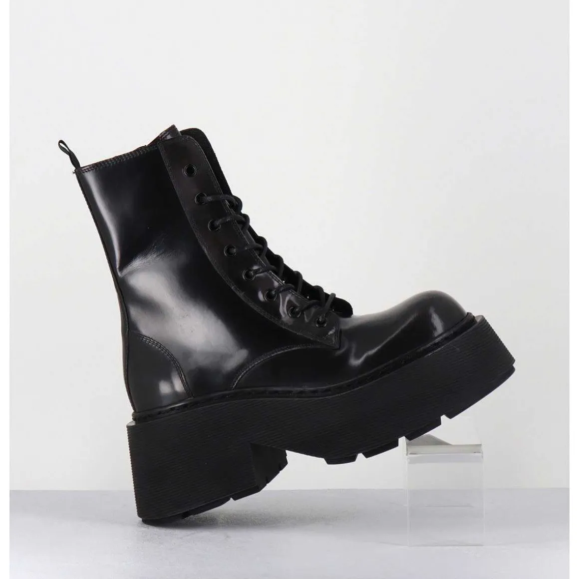 Rangers A Lacets En Cuir Anthracite Fume - 1D7700D Apollo Smog