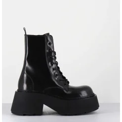 Rangers A Lacets En Cuir Anthracite Fume - 1D7700D Apollo Smog