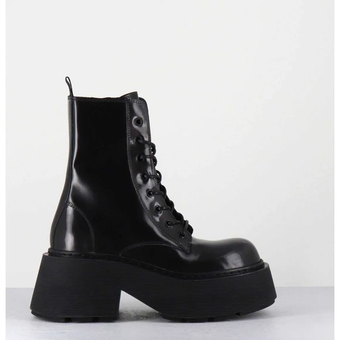 Rangers A Lacets En Cuir Anthracite Fume - 1D7700D Apollo Smog