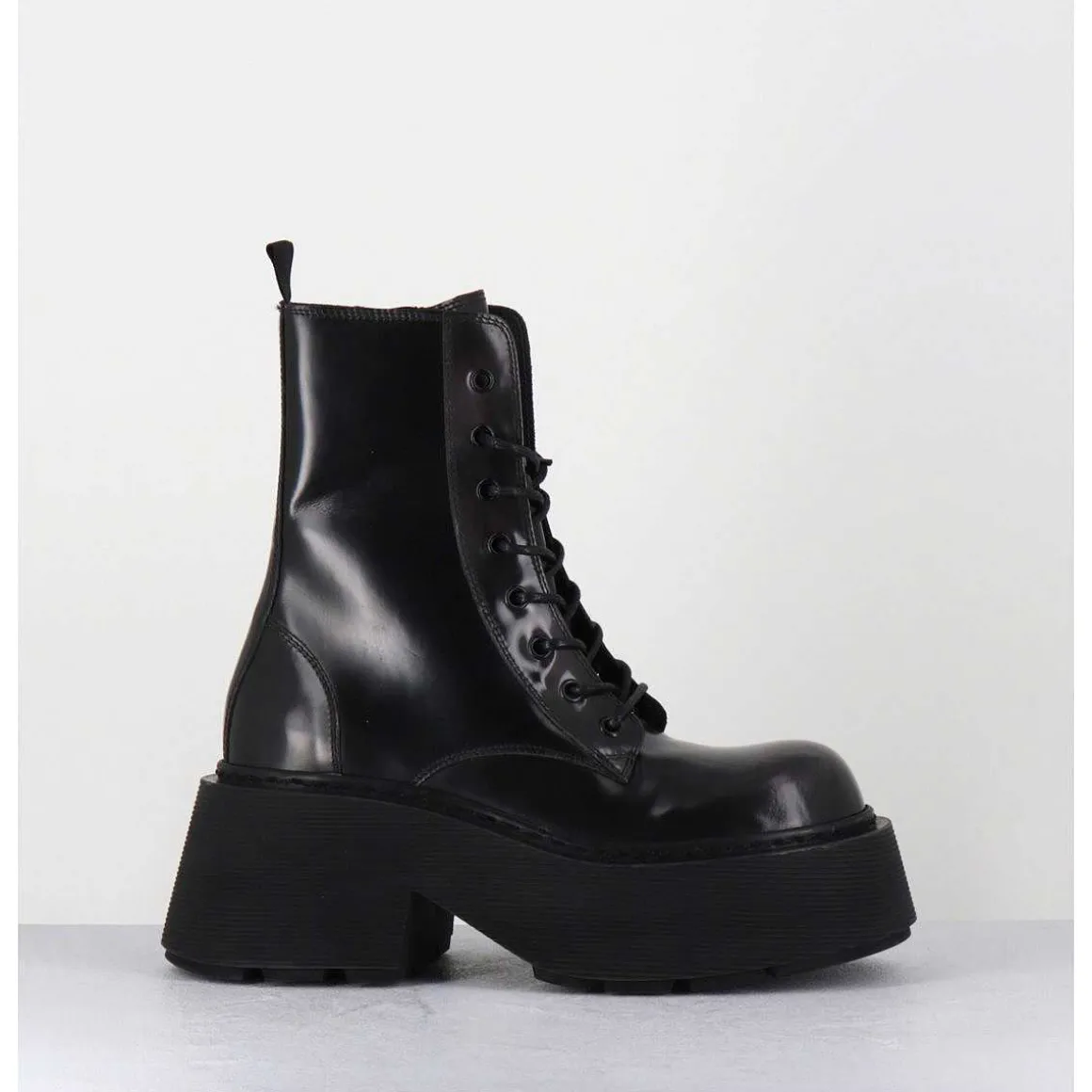Rangers A Lacets En Cuir Anthracite Fume - 1D7700D Apollo Smog