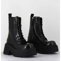 Rangers A Lacets En Cuir Anthracite Fume - 1D7700D Apollo Smog