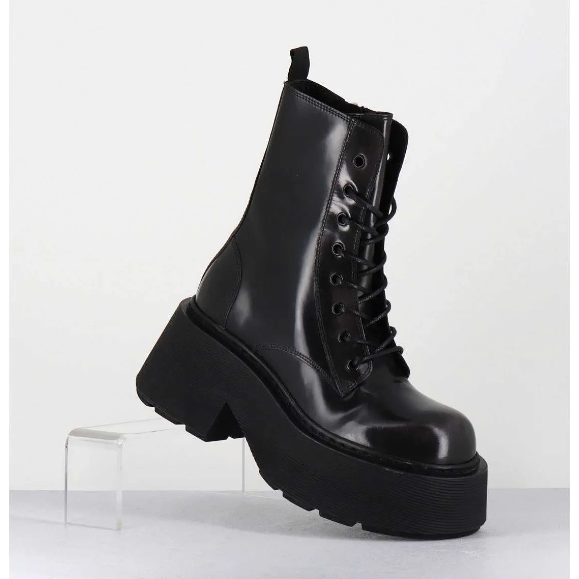 Rangers A Lacets En Cuir Anthracite Fume - 1D7700D Apollo Smog