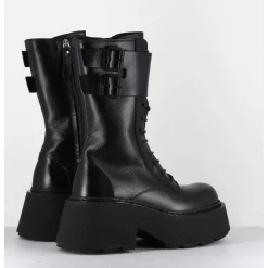 Rangers En Cuir Noir - 1D7708D Mayon Black