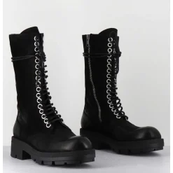 Rangers Hautes Nubuck Noir - Brand Kathy Nero