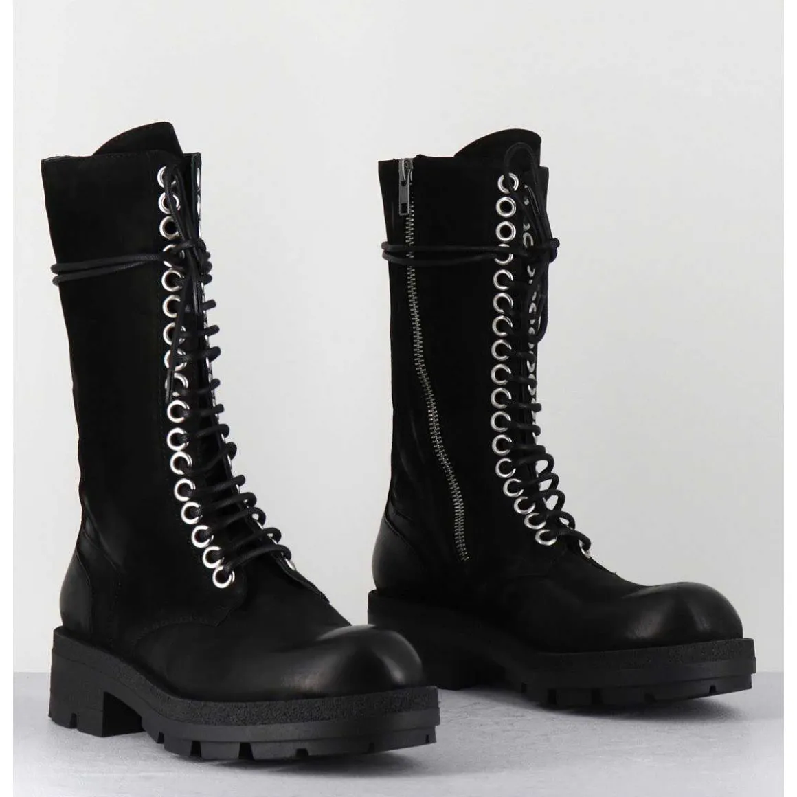 Rangers Hautes Nubuck Noir - Brand Kathy Nero