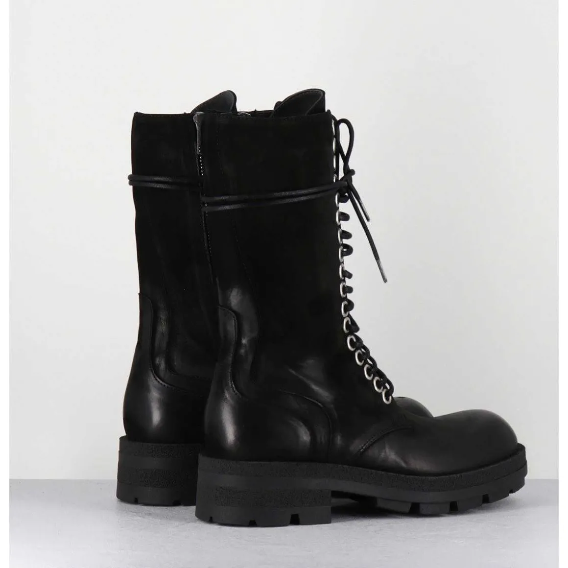 Rangers Hautes Nubuck Noir - Brand Kathy Nero