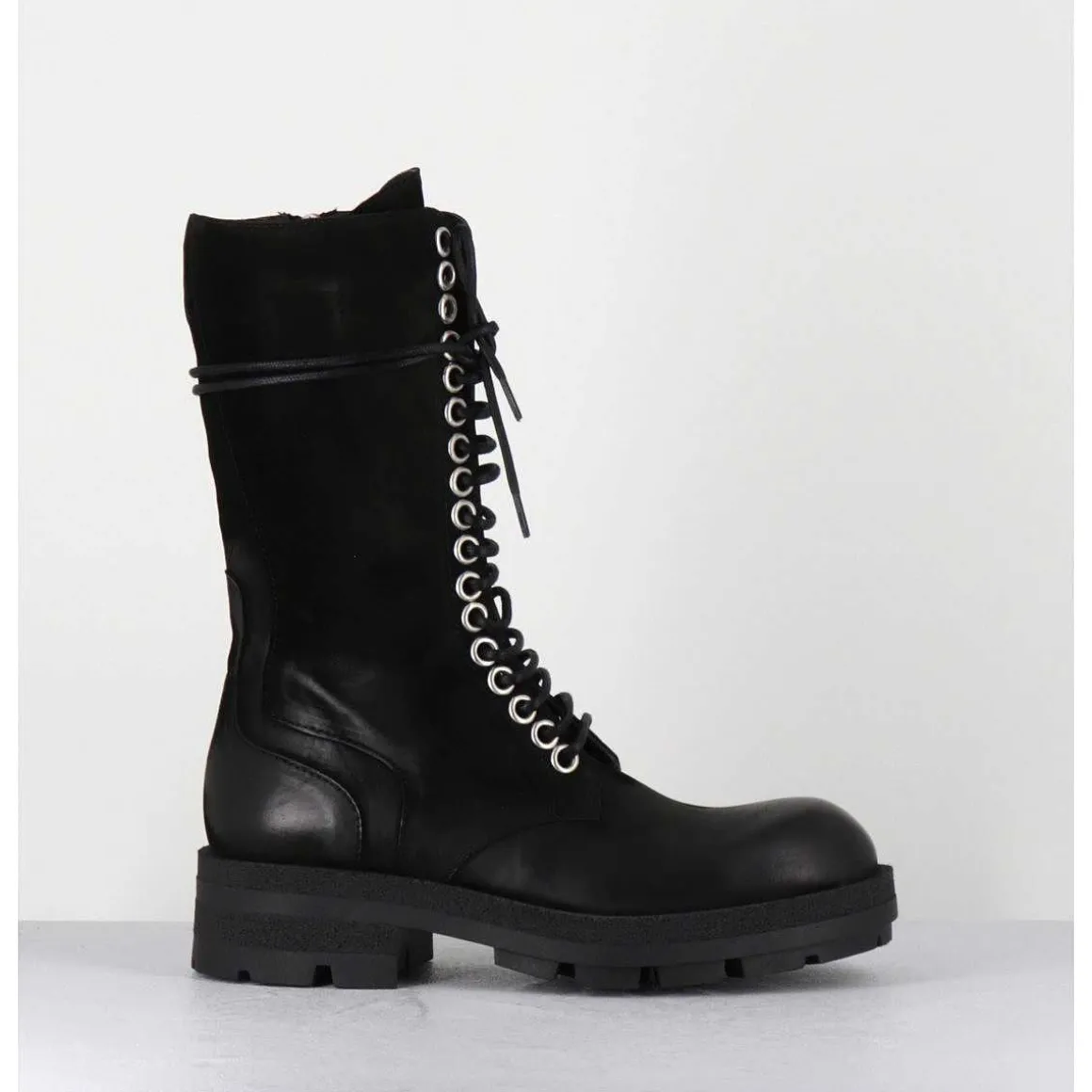 Rangers Hautes Nubuck Noir - Brand Kathy Nero