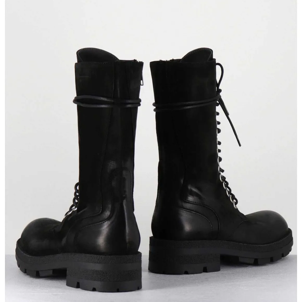 Rangers Hautes Nubuck Noir - Brand Kathy Nero