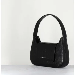 Retro Bag Black - Croco Noir