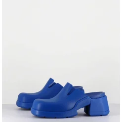 90S Blue Rubber Clogs - Blissa Blue Mules