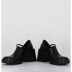 90S Mary-Jane Cuir Souple Noir - Kim Black