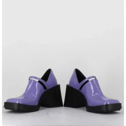 90S Mary-Jane En Cuir Vernis Lilas - Kim Lilac Patent