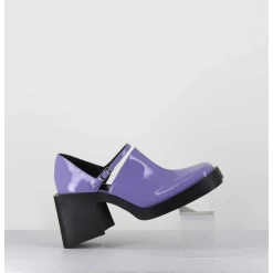 90S Mary-Jane En Cuir Vernis Lilas - Kim Lilac Patent
