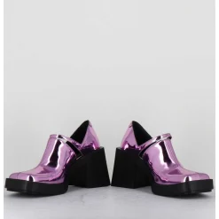 90S Mary-Jane Miroir Rose - Kim Metallic Pink