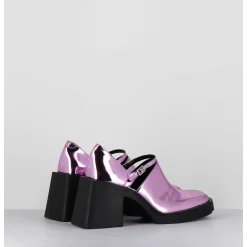 90S Mary-Jane Miroir Rose - Kim Metallic Pink