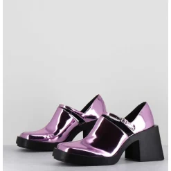 90S Mary-Jane Miroir Rose - Kim Metallic Pink