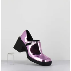 90S Mary-Jane Miroir Rose - Kim Metallic Pink