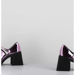 90S Mary-Jane Miroir Rose - Kim Metallic Pink