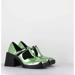90S Mary-Jane Miroir Vert - Kim Metallic Green