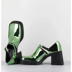 90S Mary-Jane Miroir Vert - Kim Metallic Green