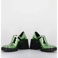 90S Mary-Jane Miroir Vert - Kim Metallic Green