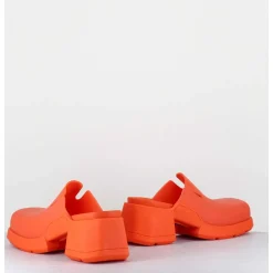 90S Orange Rubber Clogs - Blissa Orange Mules
