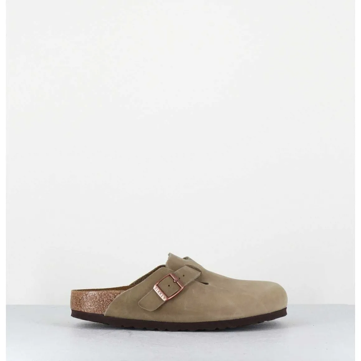 Sabot Boston Cuir Tabacco Brown