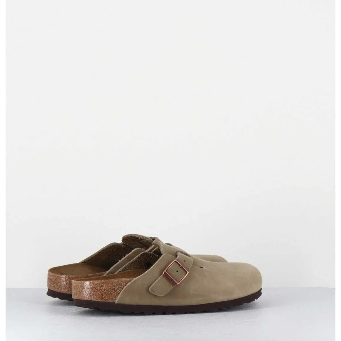 Sabot Boston Cuir Tabacco Brown